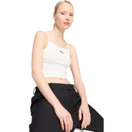 Koszulki sportowe damskie - Podkoszulek Puma Wardrobe Ess Ribbed Tank Top, Kobiety - miniaturka - grafika 1
