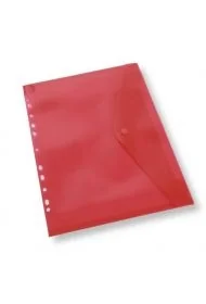 Teczka A4 kopertowa z europerforacją czerwona - Teczki i skoroszyty - miniaturka - grafika 1