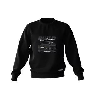 Czarna bluza BMW E30 Build your dreams-XXL - Odzież do sportów motorowych - miniaturka - grafika 1