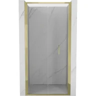 Ścianki i drzwi prysznicowe - Mexen Exo drzwi prysznicowe składane 85 cm, transparent, złote - 816-085-000-50-00 - miniaturka - grafika 1