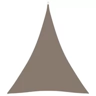 Parasole ogrodowe - vidaXL Trójkątny żagiel ogrodowy, tkanina Oxford, 3x4x4 m, kolor taupe vidaXL - miniaturka - grafika 1