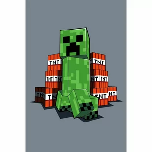 Dziecięcy koc polarowy Minecraft TNT, 100 x 150 cm - Koce i narzuty dla dzieci - miniaturka - grafika 1
