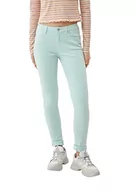 Spodnie damskie - Q/S by s.Oliver Damskie spodnie jeansowe, długie, Niebieski zielony, 42W / 32L - miniaturka - grafika 1