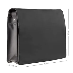 Duża torba na ramię Visconti Harvard V-16054 XL - czarna - Torby męskie - miniaturka - grafika 1