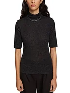 Koszulki i topy damskie - ESPRIT Collection Damska koszulka 112EO1K316, 001/BLACK, XL - miniaturka - grafika 1