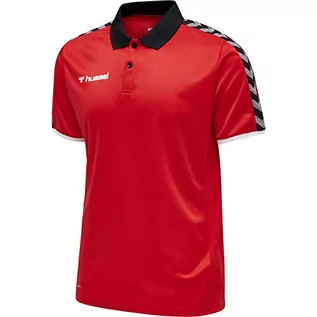 Koszulki męskie - Hummel Męska koszulka polo Hmlauthentic Functional czerwony czerwony (True Red) XL 205382-3062-XL - grafika 1