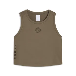 Damski top bez rękawów PUMA x HYROX CLOUDSPUN PUMA Loden Green - Koszulki sportowe damskie - miniaturka - grafika 1