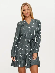 Vero Moda Sukienka codzienna Jessi 10317440 Zielony Regular Fit - Sukienki - miniaturka - grafika 1