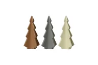 Ozdoby bożonarodzeniowe - Figurki Kaemingk porcelanowe choinki 3sztuki - miniaturka - grafika 1