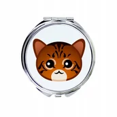 Lusterka do makijażu - Kot Toyger Lusterko kieszonkowe, do torebki - miniaturka - grafika 1