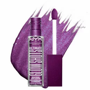 NYX Professional Makeup - ULTIMATE - GLOW SHOTS - Liquid Eyeshadow - Płynny cień do powiek - 7,5 ml - 20 FEELING'' GRAPE - Cienie do powiek - miniaturka - grafika 1