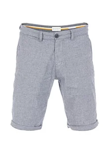 TOM TAILOR Męskie Szorty bermudy regular slim chinosy 1030019, 23376 - Blue Structure, 40 - Spodenki damskie - miniaturka - grafika 1