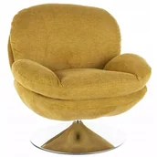 Fotele - Fotel tapicerowany obrotowy Brigitte wypoczynkowy do salonu - miniaturka - grafika 1