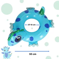 Materace dmuchane i koła do pływania - Koło do pływania dmuchane dinozaur 50cm max 18kg 3lata - miniaturka - grafika 1