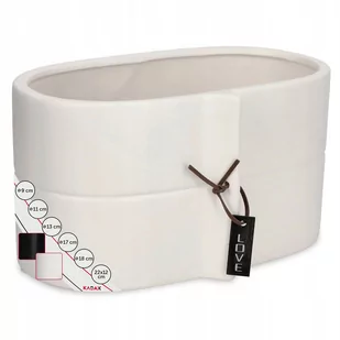 Osłonka ceramiczna Eliza 22x12 24916 - Pozostałe akcesoria do uprawy roślin - miniaturka - grafika 1