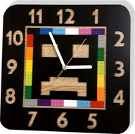 Wyposażenie pokoiku dziecięcego - naSciane Zegar ścienny dla fana ala minecraftt z klockami - miniaturka - grafika 1