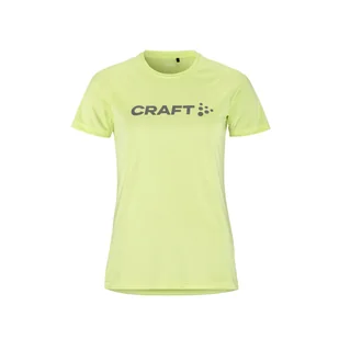 Damska Koszulka z krótkim rękawem CRAFT CORE ESSENCE LOGO TEE W 1911785-507000 – Zielony - Koszulki i topy damskie - miniaturka - grafika 1