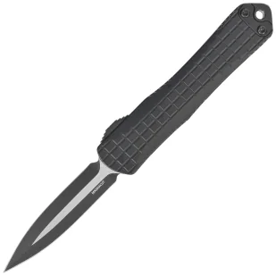 Nóż automatyczny OTF Heretic Manticore S D/E Black Frag Aluminium, Black/Satin MagnaCut by Tony Marfione Jr. - Noże - miniaturka - grafika 1