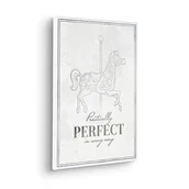 Wyposażenie pokoiku dziecięcego - Komar Disney 100 obraz na blejtramie w ramie z prawdziwego drewna – Mary Poppins Pretty Perfect – rozmiar 30 x 40 cm – pokój dziecięcy, obraz na płótnie, obraz ścienny - miniaturka - grafika 1