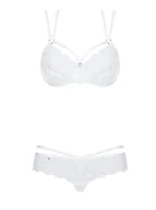 Komplety bielizny - Bielizna-860-set-2 Komplet 2-częściowy Biały L/xl - miniaturka - grafika 1