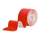 Akcesoria medyczne - 4Fizjo, taśma do kinesiotapingu, czerwona, 5 cm x 5 m - miniaturka - grafika 1