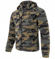 Bluzy męskie - BLUZA GRUBY POLAR ROBOCZY Z KAPTUREM MORO ROZ L - miniaturka - grafika 1