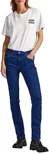 Spodnie damskie - Pepe Jeans Jeansy damskie Grace, Niebieski (Denim-cs9), 32W / 30L - grafika 1