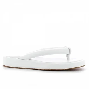 Białe japonki z miękkiej skóry naturalnej CARINII - Carinii - Klapki i japonki damskie - miniaturka - grafika 1