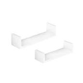 Półki do salonu - Półka "U" 30 cm, 40 cm 2 sztuki biała GROA - miniaturka - grafika 1