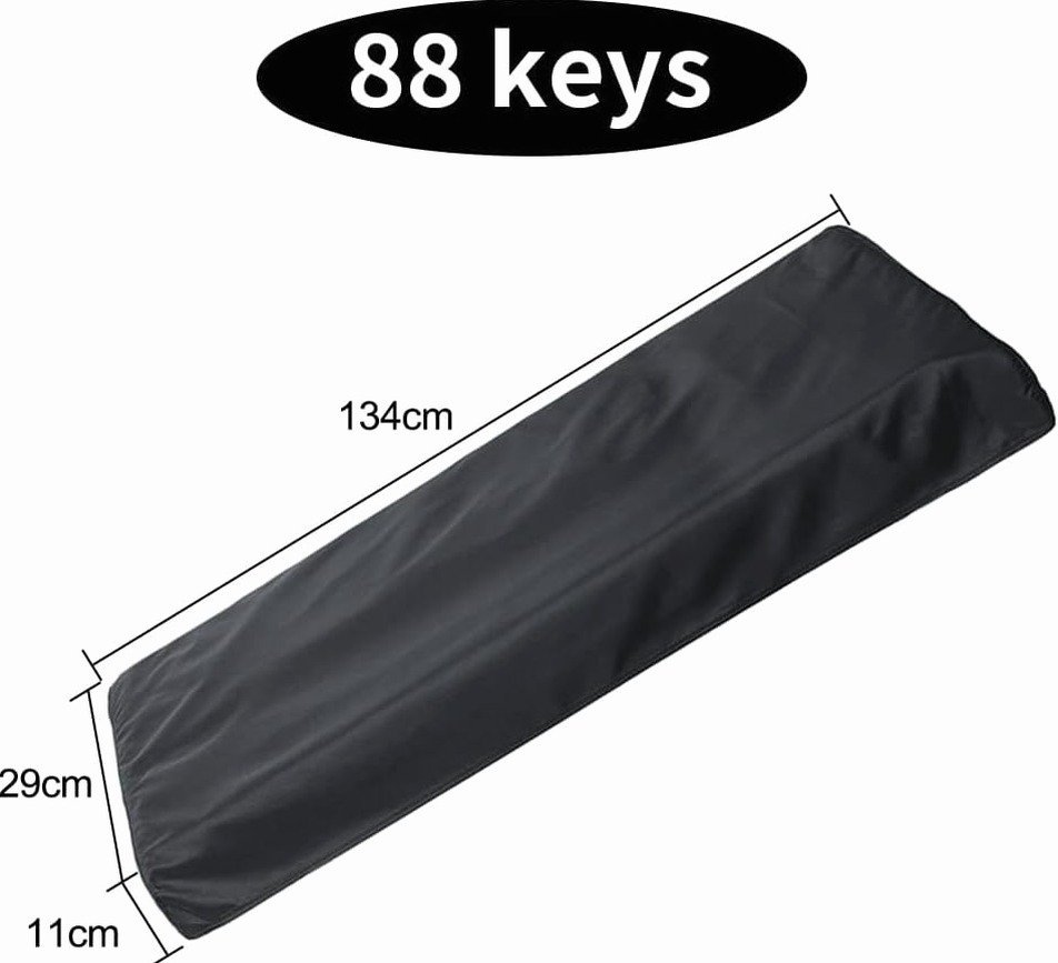 OSŁONA PRZECIWPYŁOWA 88 KLAWISZY POKROWIEC ETUI INSTRUMENT CZARNA