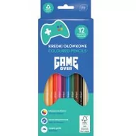 Przybory szkolne - Interdruk Kredki ołówkowe trójkątne Game Over 12 kolorów - miniaturka - grafika 1