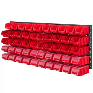 Tablica warsztatowa Lokke 50 elementów 116 x 39 cm, czerwona - Pozostałe wyposażenie warsztatu - miniaturka - grafika 1