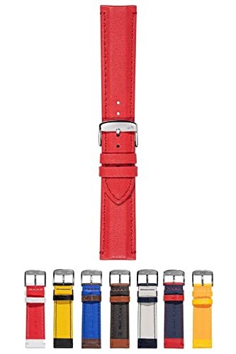 Morellato Pasek unisex, kolekcja LINE SPORT, mod. Rowing, prawdziwa skóra cielęca - A01X5274C91, Czerwony, 20mm, pasek