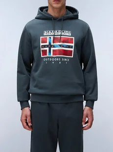 Napapijri Bluza w kolorze zielonym - Bluzy męskie - miniaturka - grafika 1