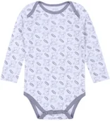 Body dla niemowląt - Szare Body Niemowlęce W Misie, Długi Rękaw 18 M 86 Cm - miniaturka - grafika 1