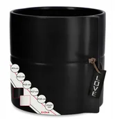 Donice - Osłonka na kwiaty ceramiczna 13 cm, czarna - miniaturka - grafika 1