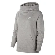 Bluzy sportowe damskie - Damska Bluza Z Kapturem Essentials Funnel Neck - miniaturka - grafika 1