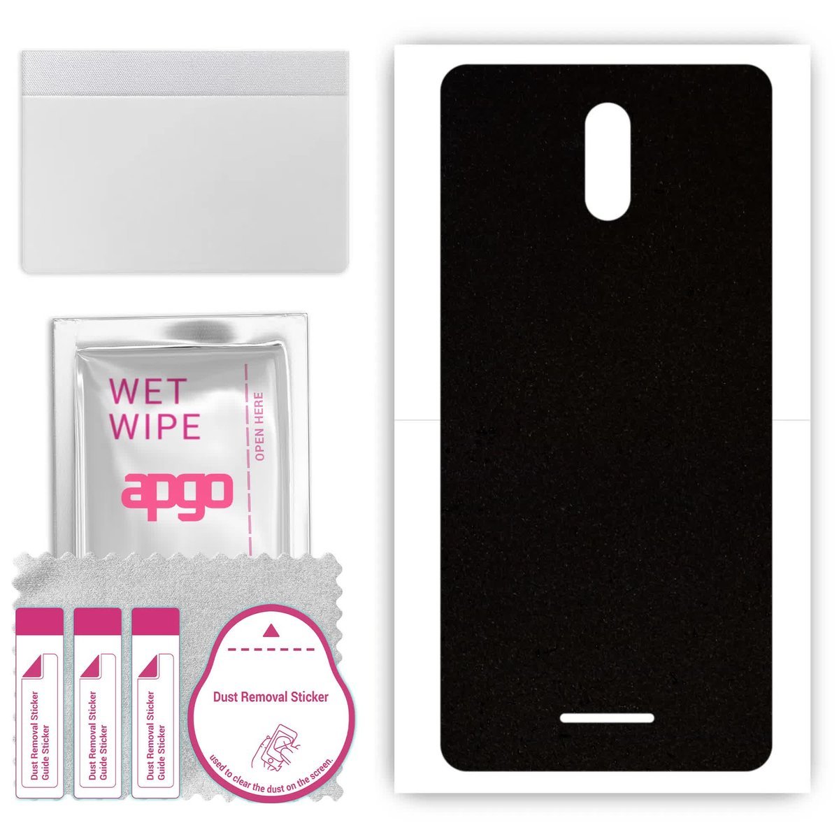 Folia naklejka skórka strukturalna na TYŁ Zamsz do Wiko Sunny 5 - Zamsz Czarny - apgo SKINS