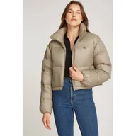 Kurtki damskie - CALVIN KLEIN JEANS Puchowa kurtka | Cropped Fit - miniaturka - grafika 1