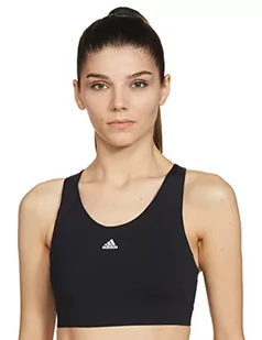 Adidas Damski biustonosz sportowy Ultimate Alpha Czarny, biały XXS GT9003 - Biustonosze - miniaturka - grafika 1