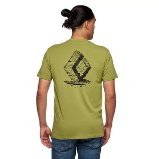 Koszulki męskie - Męski t-shirt Black Diamond Boulder Tee camp green - L - grafika 1