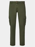 Spodnie męskie - Blend Spodnie materiałowe 20716450 Zielony Slim Fit - miniaturka - grafika 1