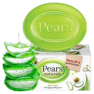 Pears naturalne mydło aloesowe w kostce do ciała rąk glicerynowe bez parabenów 100g - Mydła - miniaturka - grafika 1
