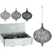 Bombki - Bombka PP kula ornament brokat 9 cm - miniaturka - grafika 1