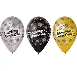 Gemar Balon Premium, "Szczęśliwego Nowego Roku", 12", 6 sztuk - Kubki dla dzieci - miniaturka - grafika 1