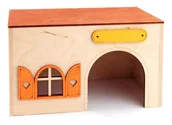 Akcesoria dla gryzoni - PINOKIO Domek dla ŚWINKI MORSKIEJ 23x15x13cm - miniaturka - grafika 1
