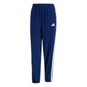 Spodnie rowerowe - adidas Kobiety Train Essentials 3-Stripes Woven Pants, Dark Blue/White, XL - miniaturka - grafika 1