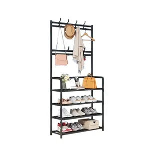 Przedni wieszak ścienny na ubrania LRA-02 czarny - Wieszaki i stojaki - miniaturka - grafika 1