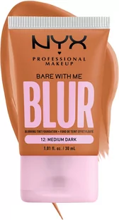 NYX PROFESSIONAL MAKEUP Bare With Me Blur Tint Foundation 12 Medium Dark - Podkład  12 Medium Dark - Podkłady do twarzy - miniaturka - grafika 3