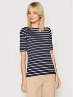 Koszulki i topy damskie - Ralph Lauren Lauren T-Shirt 200701085002 Granatowy Regular Fit - miniaturka - grafika 1